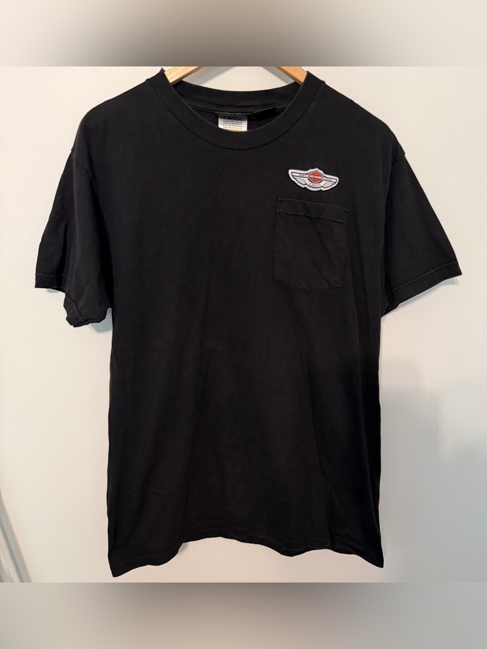 Harley-Davidson 100 Years of Great Motorcycles Pocket Tee Men’s Vintage Medium